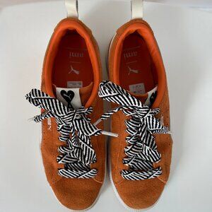 Puma x Ami Alexandre Mattiussi Suede Sneakers Rust Orange Size 6.5 US